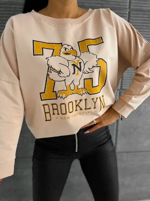 BLUZA DAMSKA BROOKLYN 75 BEŻ